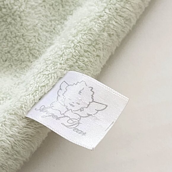 Angel Dear green frog plush lovey security blanket eyes open - Picture 3 of 7